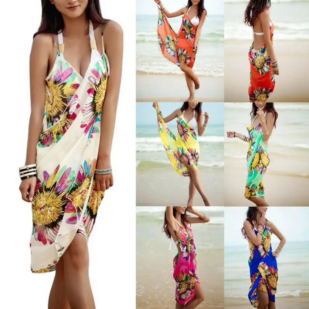 Traje de baño sin espalda con tirantes tipo bikini para playa - imagen 3