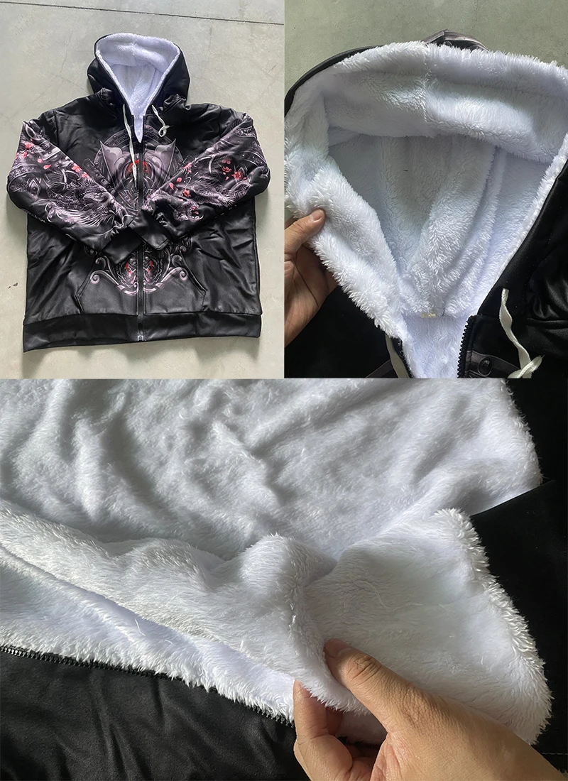 Cierre de cremallera y detalles de costuras