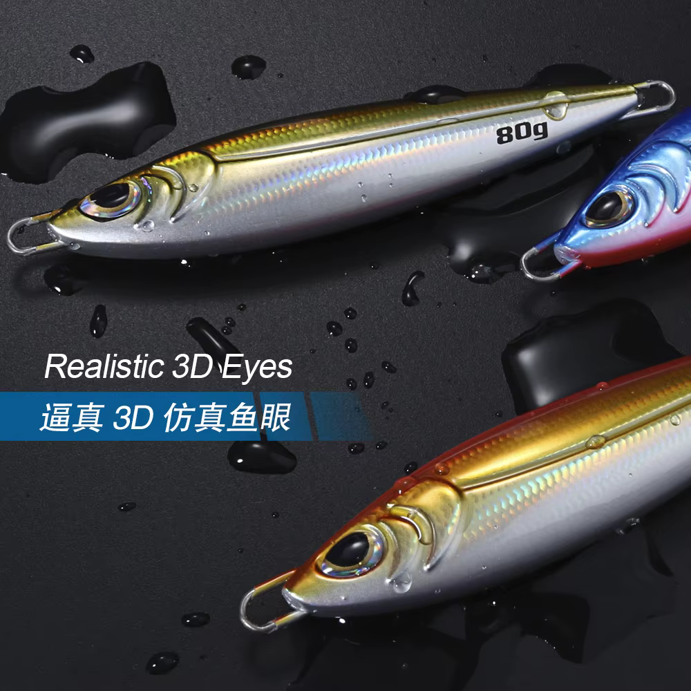 Cabezas de jig Jigging Pro para lubina – Metal fundido vástago largo - imagen 4