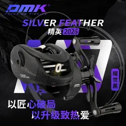 Carrete de Pesca DMK Silver Feather de largo alcance con freno magnético