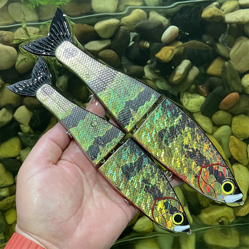 Jerkbait multiarticulado de hundimiento lento, acción escape - imagen 4