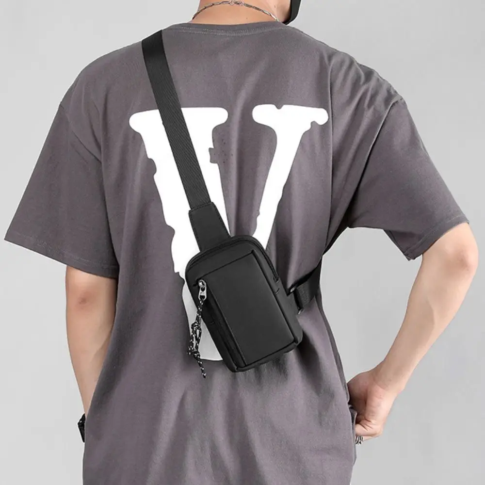Bolsa de pecho Oxford cruzada para hombre – mini bandolera casual - imagen 2