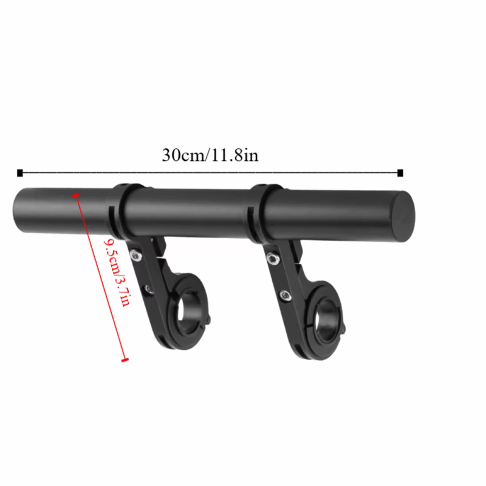 Extensor de Manillar Bicicleta Aluminio 30cm – Doble Abrazadera 25.4/31.8mm - imagen 4