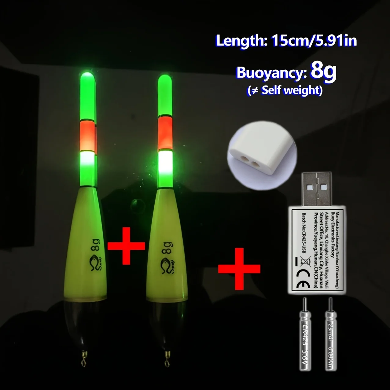 Bite Float flotador electrónico recargable con luz LED para carpa - imagen 4