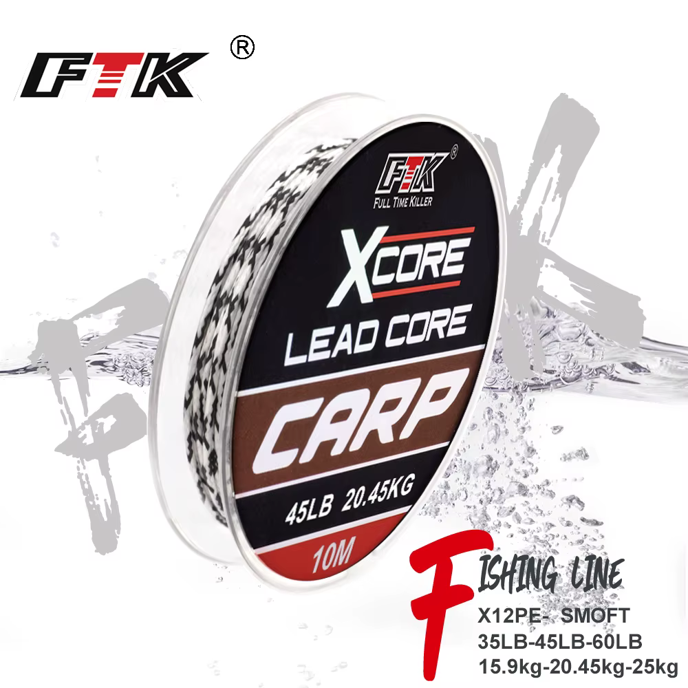 FTK Leadcore Línea Trenzada Multicolor para Pesca de Carpa - imagen 5