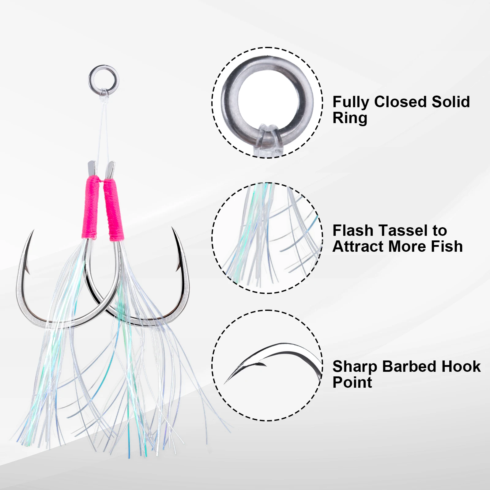 Anzuelos Goture lentejuelas brillantes para jigging lento agua salada - imagen 2