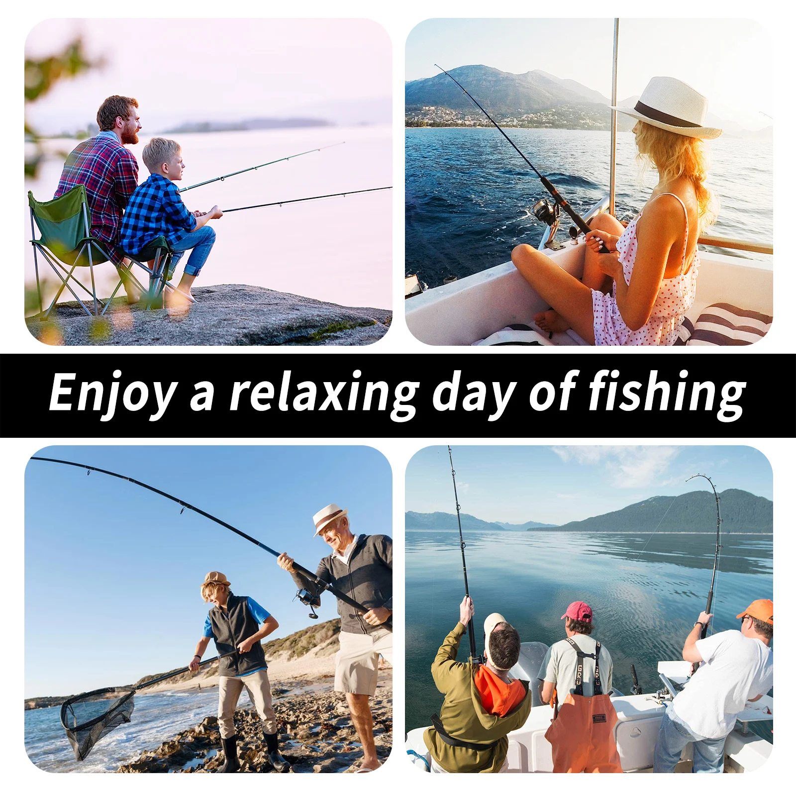 Uso en costa y momentos de pesca