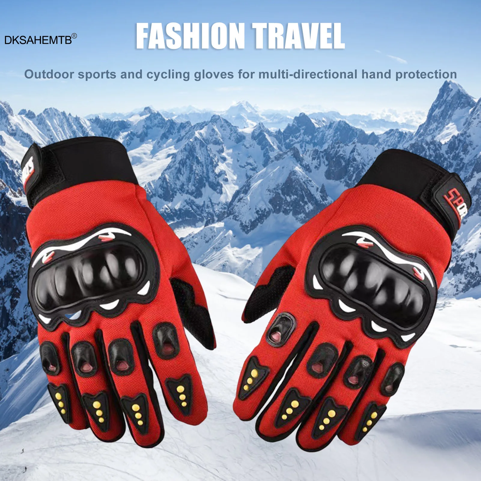 Guantes de moto con protección rígida en los nudillos
