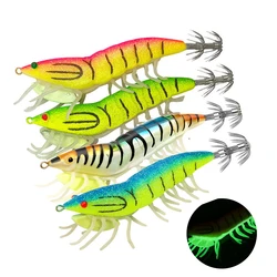 Señuelo de calamar luminoso con ojos 3D para jigging