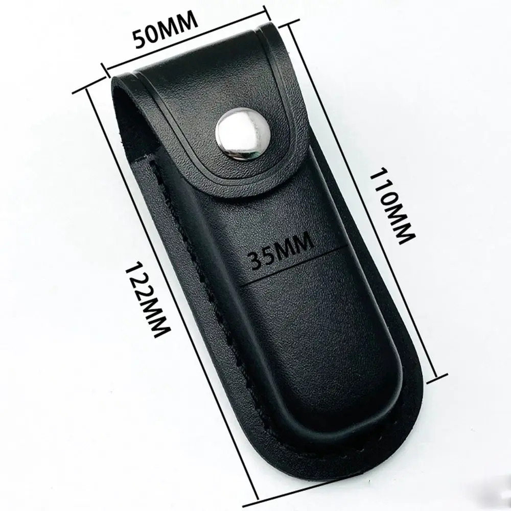 Funda de cuero marrón con presilla para cinturón exterior - imagen 2
