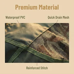 Bolsa de pesca Hirisi de PVC, malla plegable para lubina viva