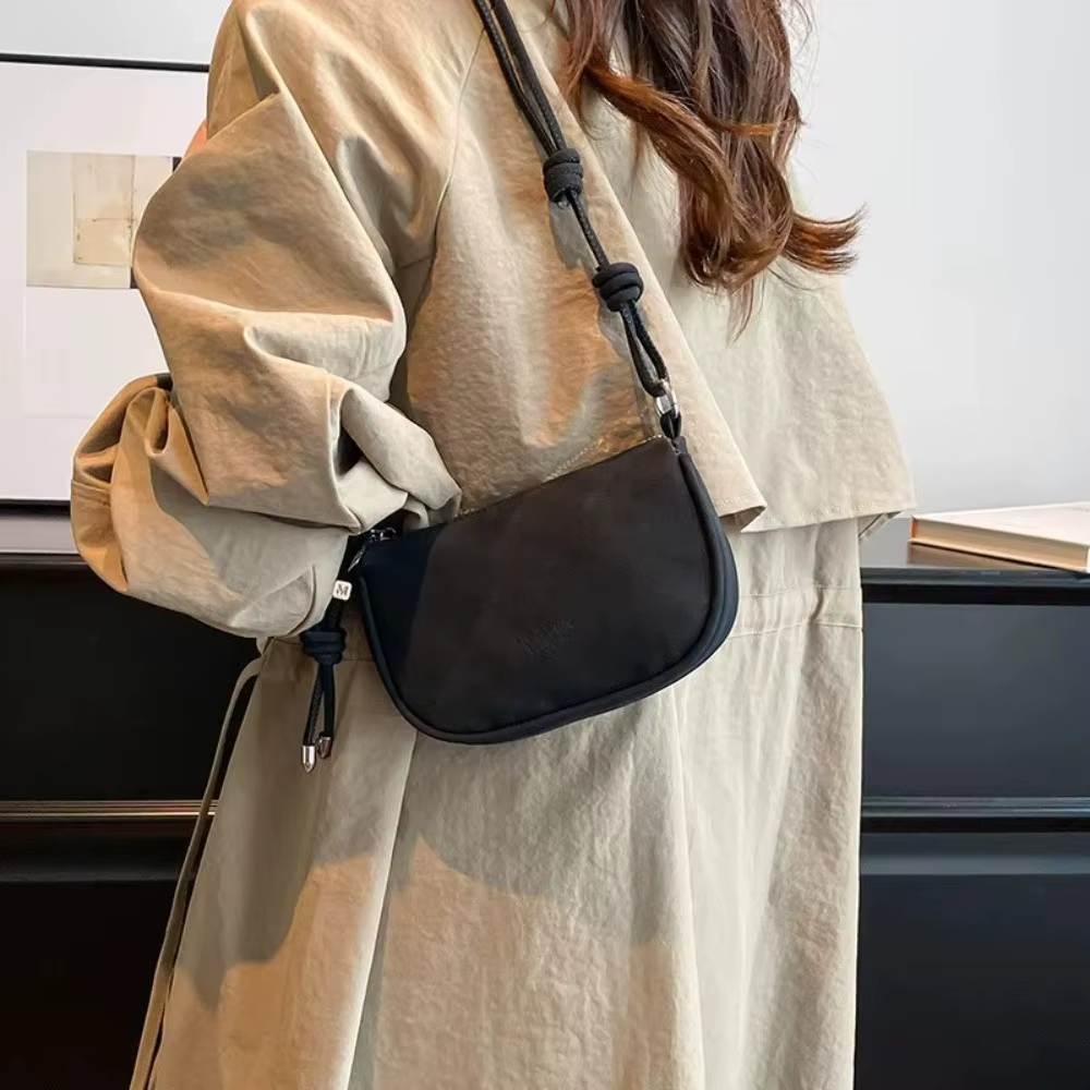 Bolso Cruzado Retro de Gamuza para Mujer – Diseño Sencillo y Ajustable