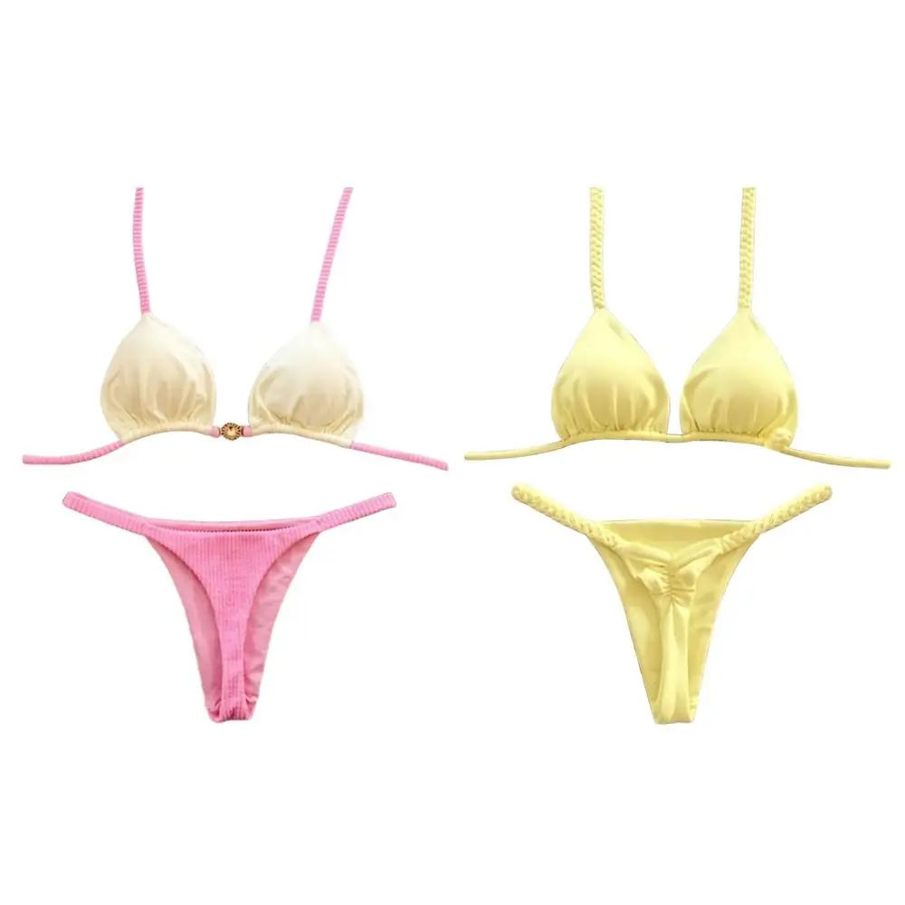 Detalle de bikini amarillo