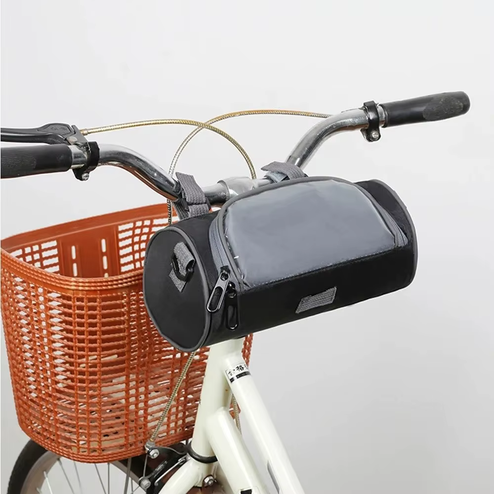 Bolsa manillar bici impermeable con pantalla táctil