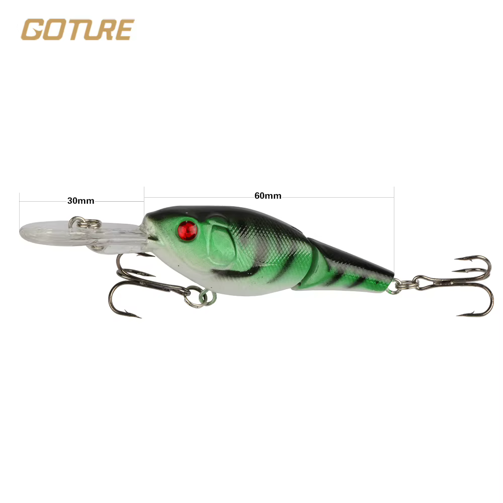 Goture Crankbait Minnow Flotante para Pesca de Lubina - imagen 3
