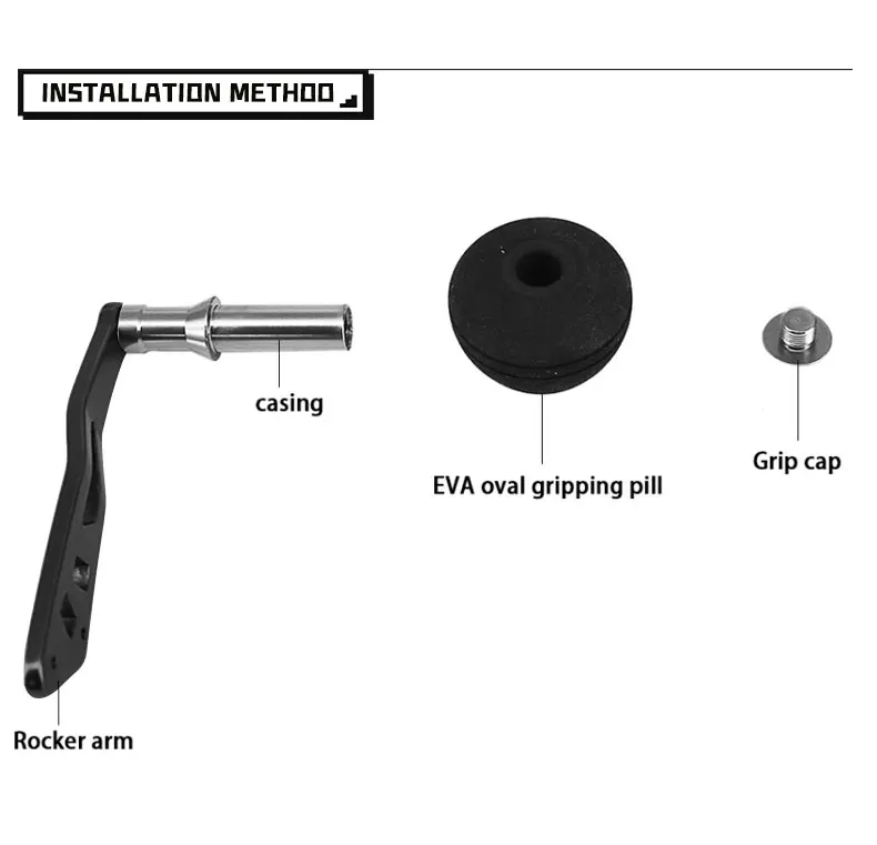 Vista del montaje completo sobre carrete baitcasting
