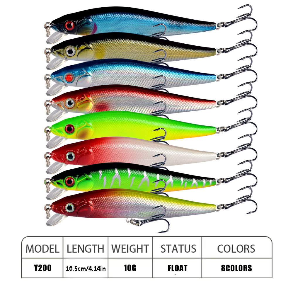 Wobbler flotante 10,5 cm 10g para trucha lubina y carpa - imagen 4