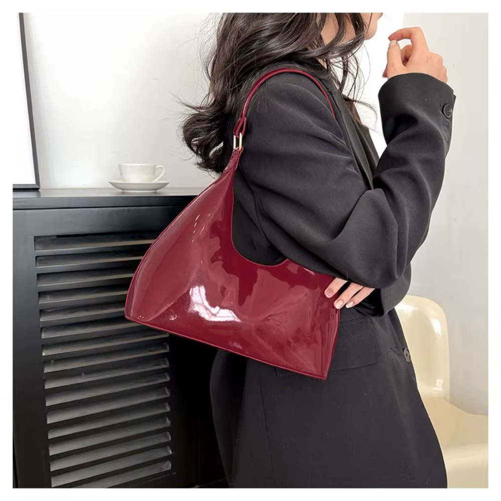 Bolso mensajero de cuero PU para mujer