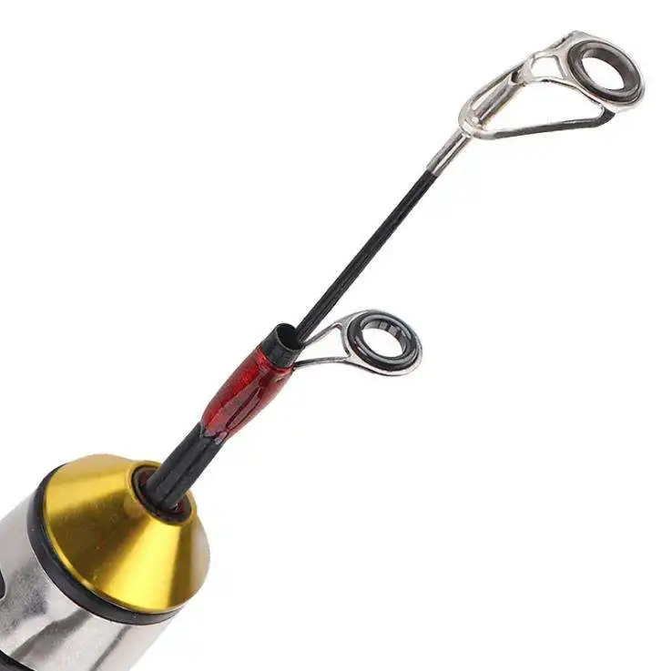 Caña telescópica de carbono WEIHE – mini caña para pesca en hielo - imagen 5
