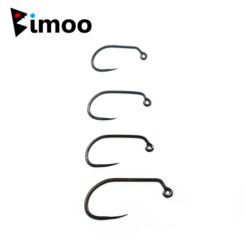 Anzuelos Jig Head sin púas Bimoo – Acero carbono para ninfas trucha