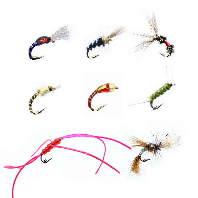 Juego de 6 piezas de señuelos tipo mosca y zumbador