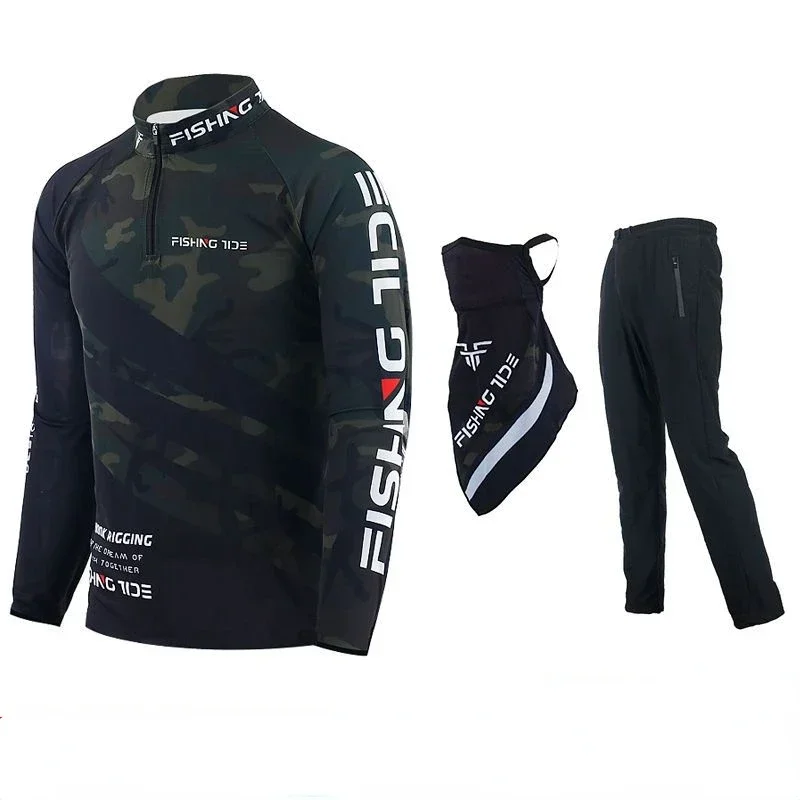 Traje de pesca transpirable – Camisa manga larga, pantalón y braga UV - imagen 3