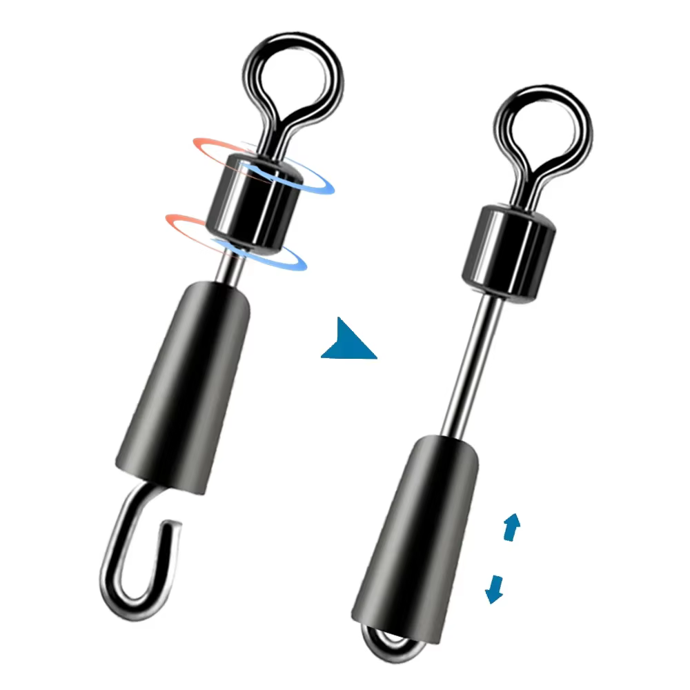 Spin Snap Conector Rápido con Anillo Giratorio para Señuelos - imagen 3