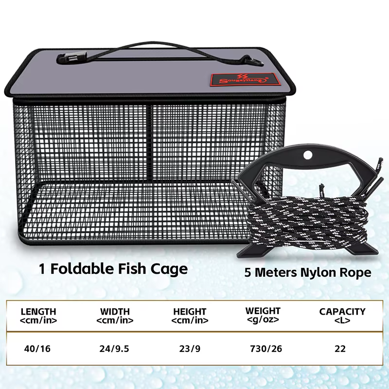 Sougayilang Trampa de Pesca Plegable para Peces y Crustáceos - imagen 4