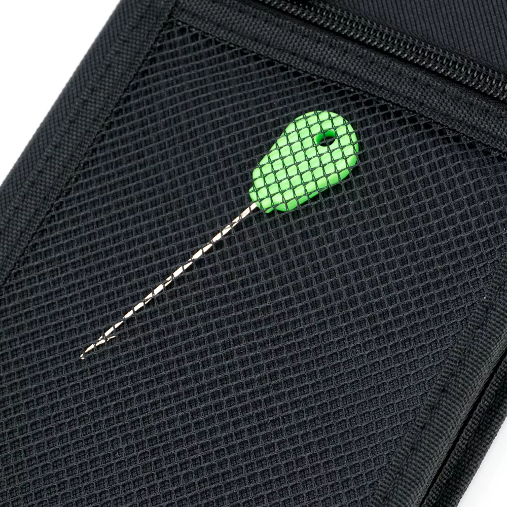 Cartera Hirisi para hair rigs de carpa con ligas y anzuelos