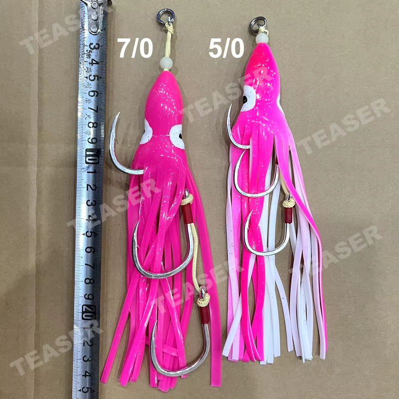 Anzuelos jig HK034 para túnidos y calamar – Vinilo - imagen 5