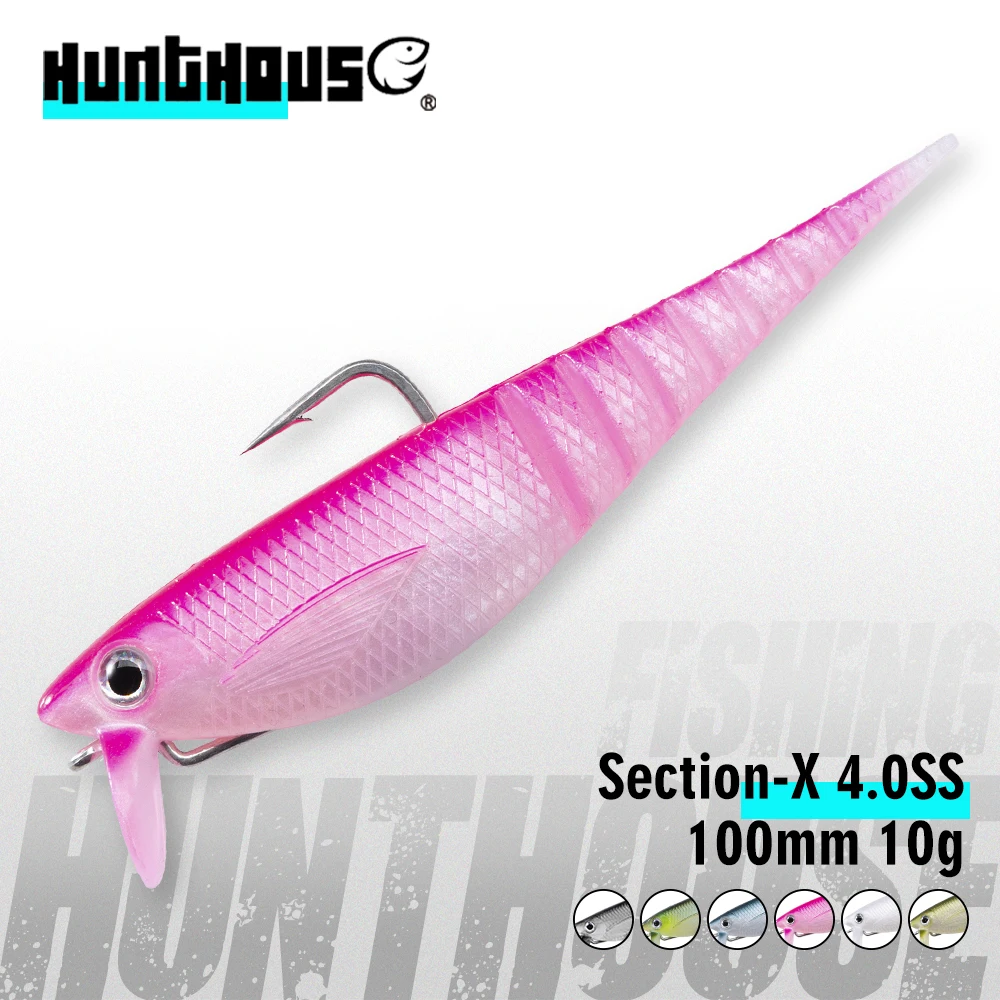Señuelo shad blando Hunthouse Section-X para lubina - imagen 5