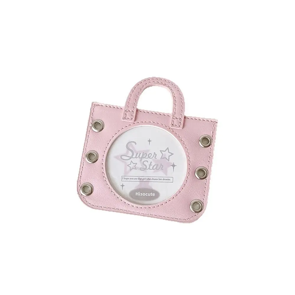 Portafoto INS PU con lazo de cinta para fotos y protector de insignias - imagen 3