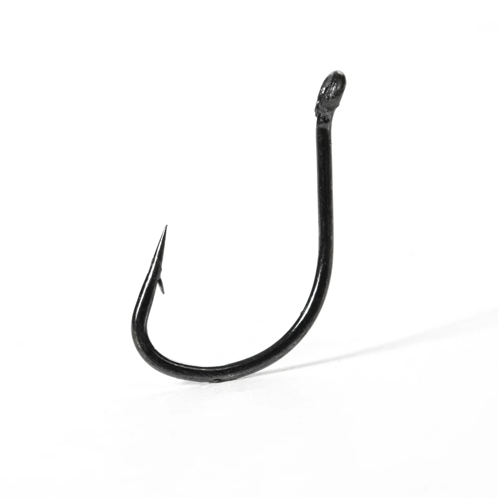 Anzuelos de pesca de acero con alto carbono, puntas afiladas y barbas - imagen 2