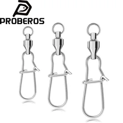 PROBEROS Emerillón giratorio con imperdible de acero inoxidable