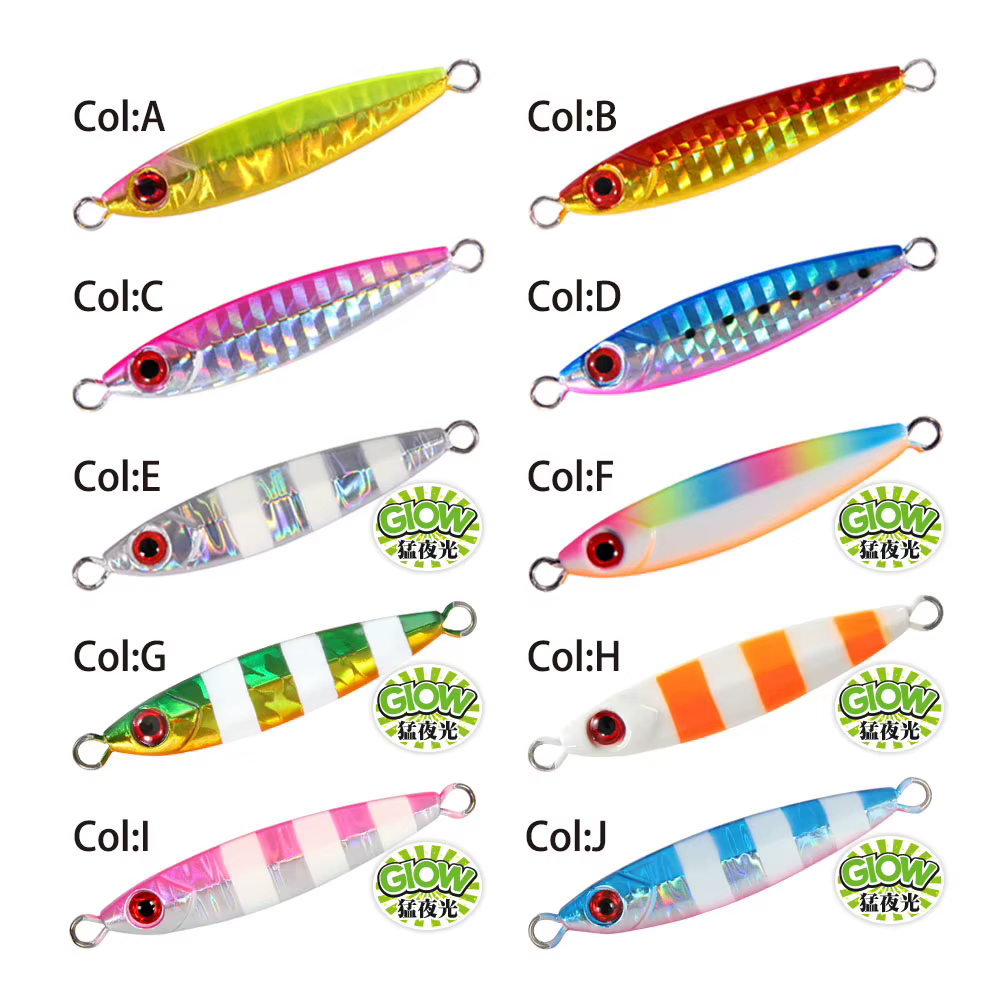 FSTK Micro Jig Metal - Jigging pesca en agua salada resistente - imagen 3