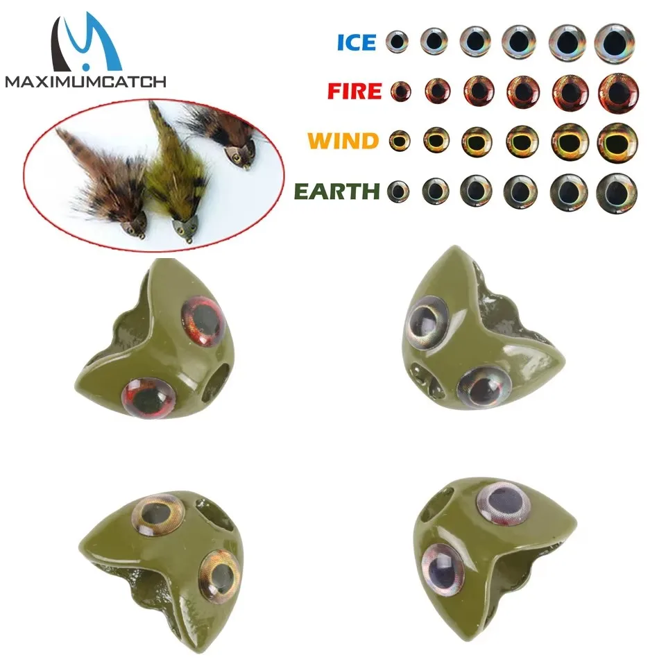 Ojos de resina realistas MAXCATCH para atado de moscas DIY - imagen 5