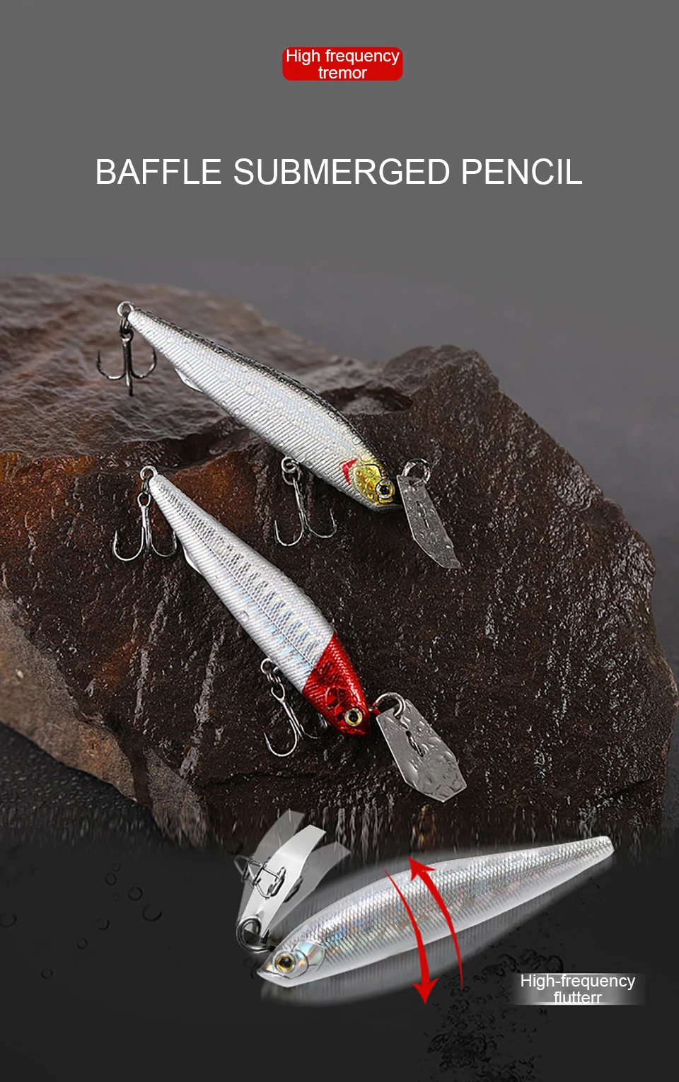 Detalle del acabado y anzuelo del señuelo
