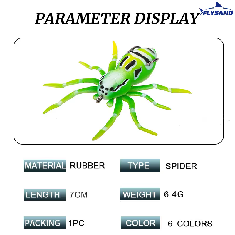 Cebo Araña Realista Flysand – Cebo artificial spinning - imagen 2