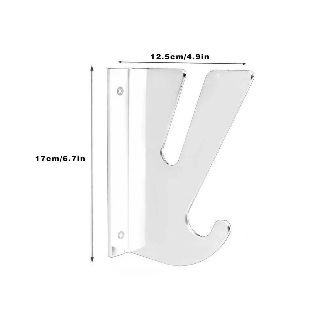 Soportes acrílicos transparentes de doble capa para montaje en pared