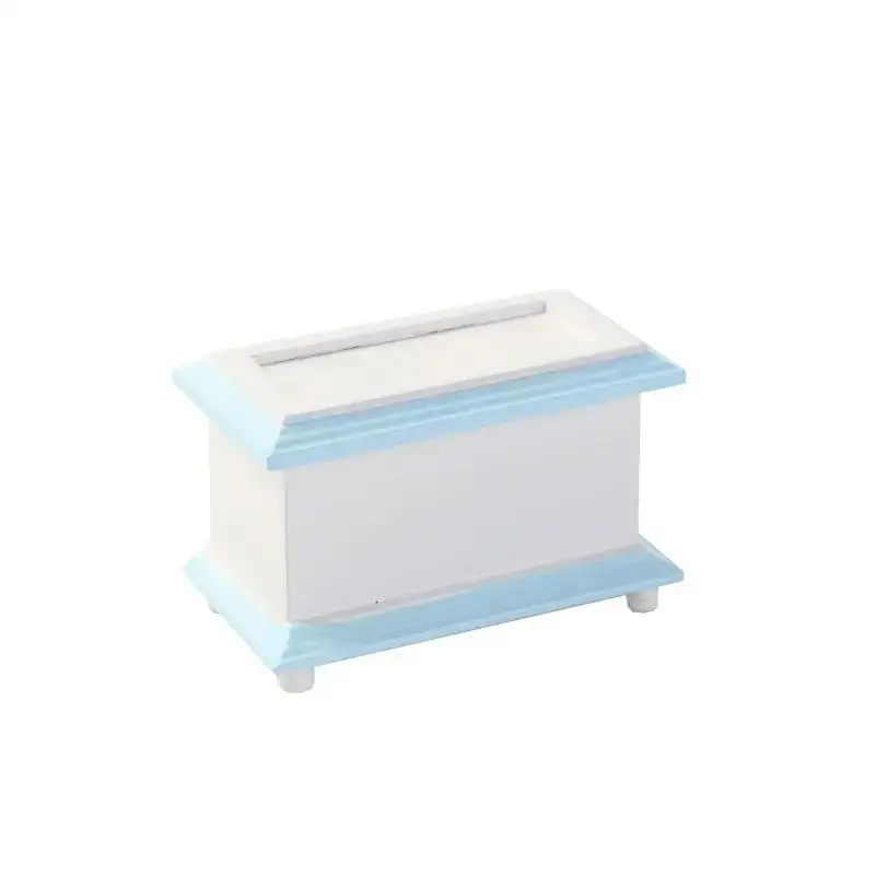 Caja trasera mini para casa de muñecas, decoración en miniatura
