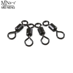 Giratorio Heli ojo grande negro mate de latón para montajes de carpa