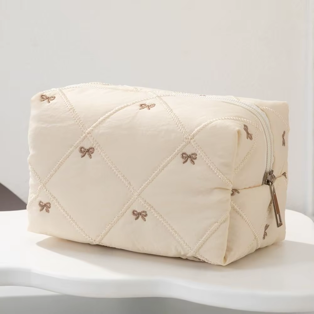 Bolsa de Maquillaje Acolchada Portátil Multifuncional para Mujer - imagen 3