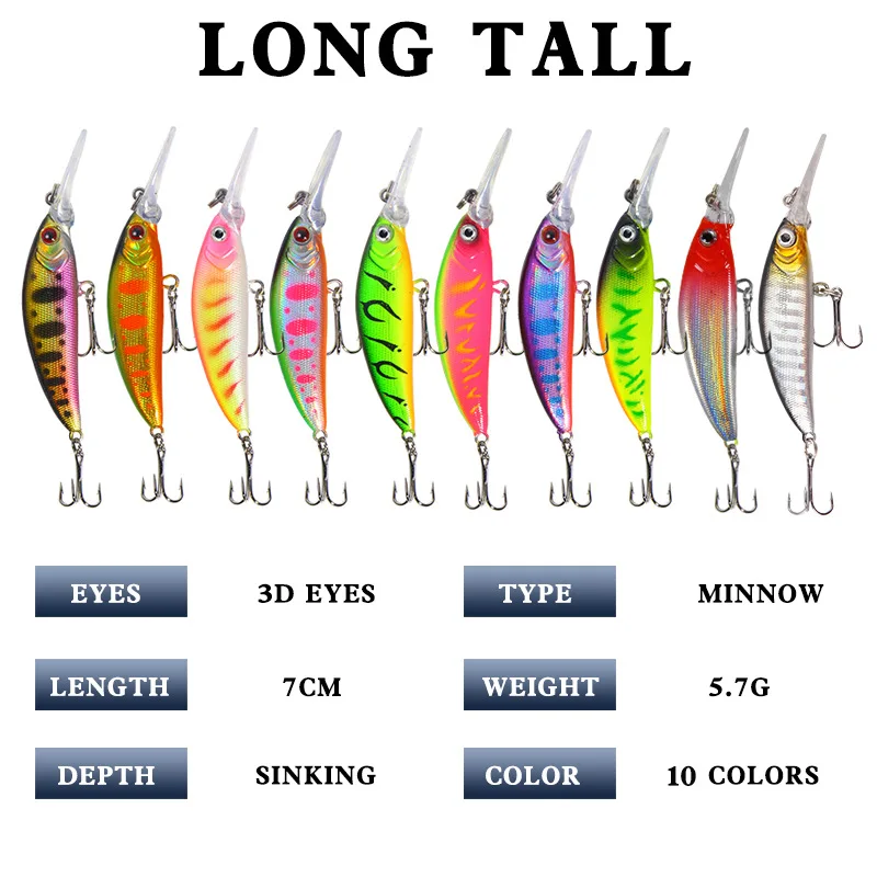 Aorace Crankbait hundible minnow para carpa y lubina – cebo duro - imagen 5