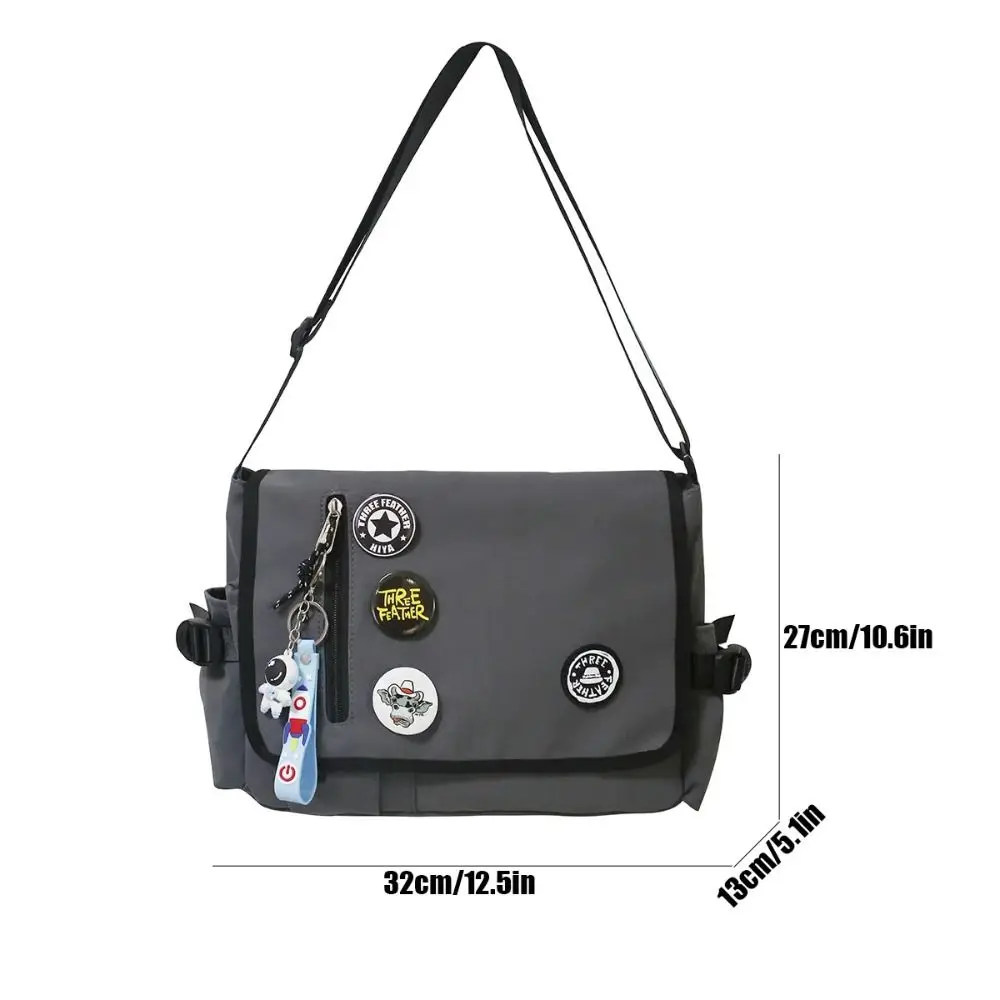 Bolsa de mensajero impermeable ventilada de nailon para estudiantes - imagen 4