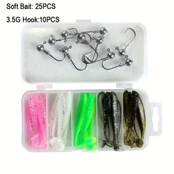 Pack Vinilos Montados con Jig Head – Señuelos Blandos Pesca