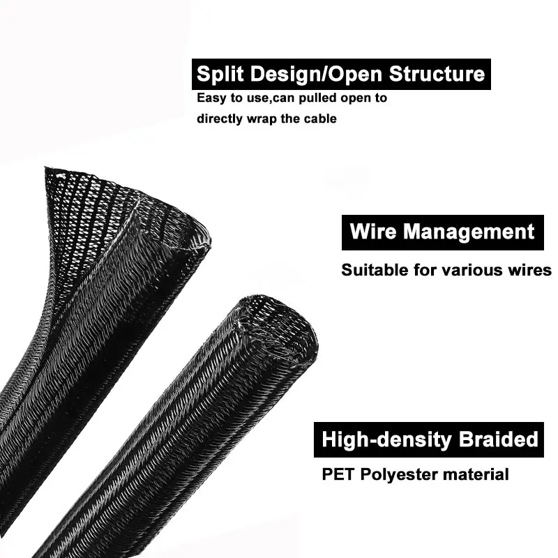 Funda aislante y organizador de cables en uso