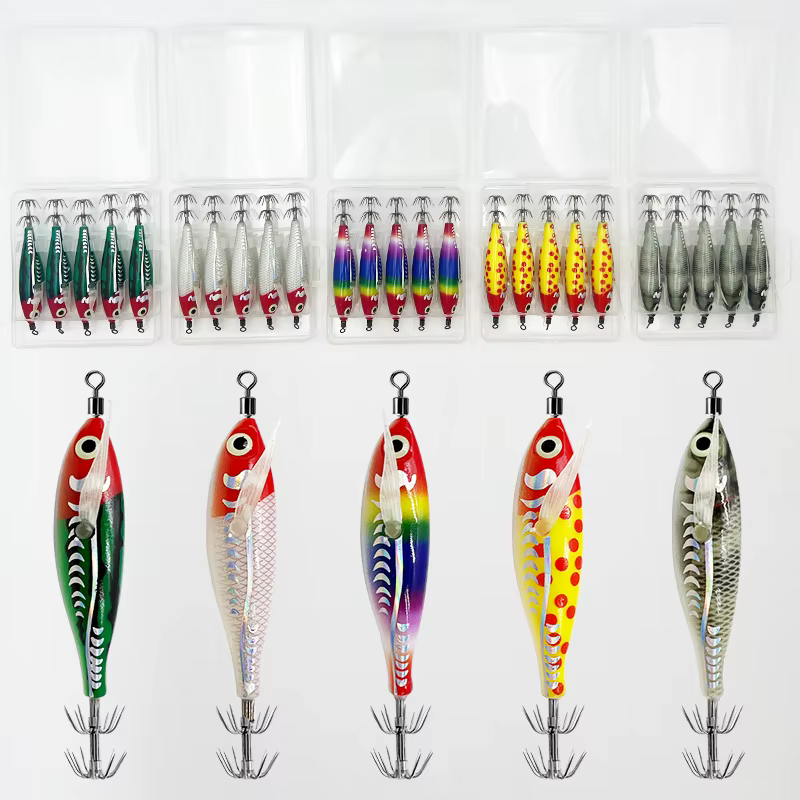 ShareShark Señuelo luminoso de gamba para calamar con potera - imagen 5