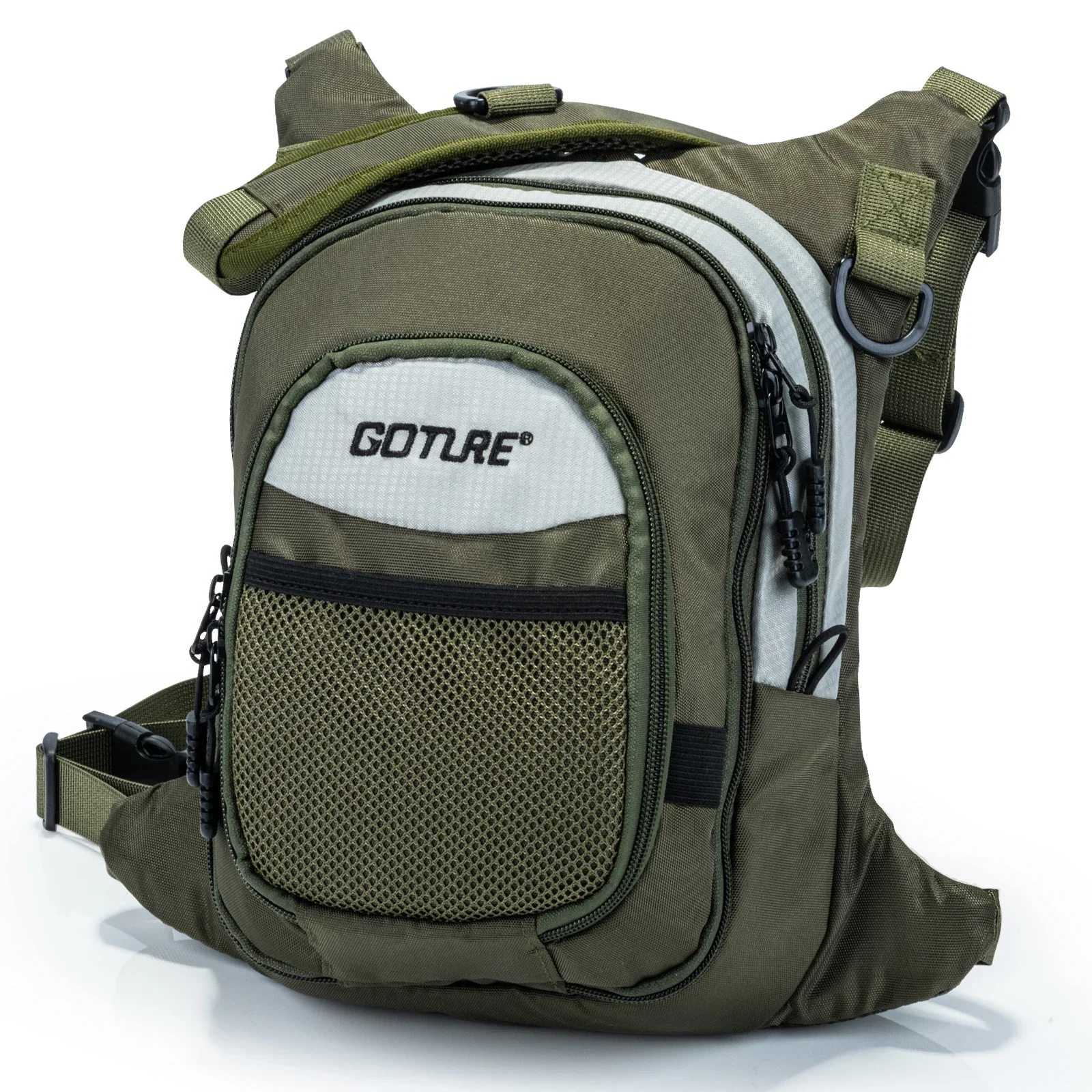 Goture Pechera Impermeable – Bolsa de Pesca 3 Capas con Correa