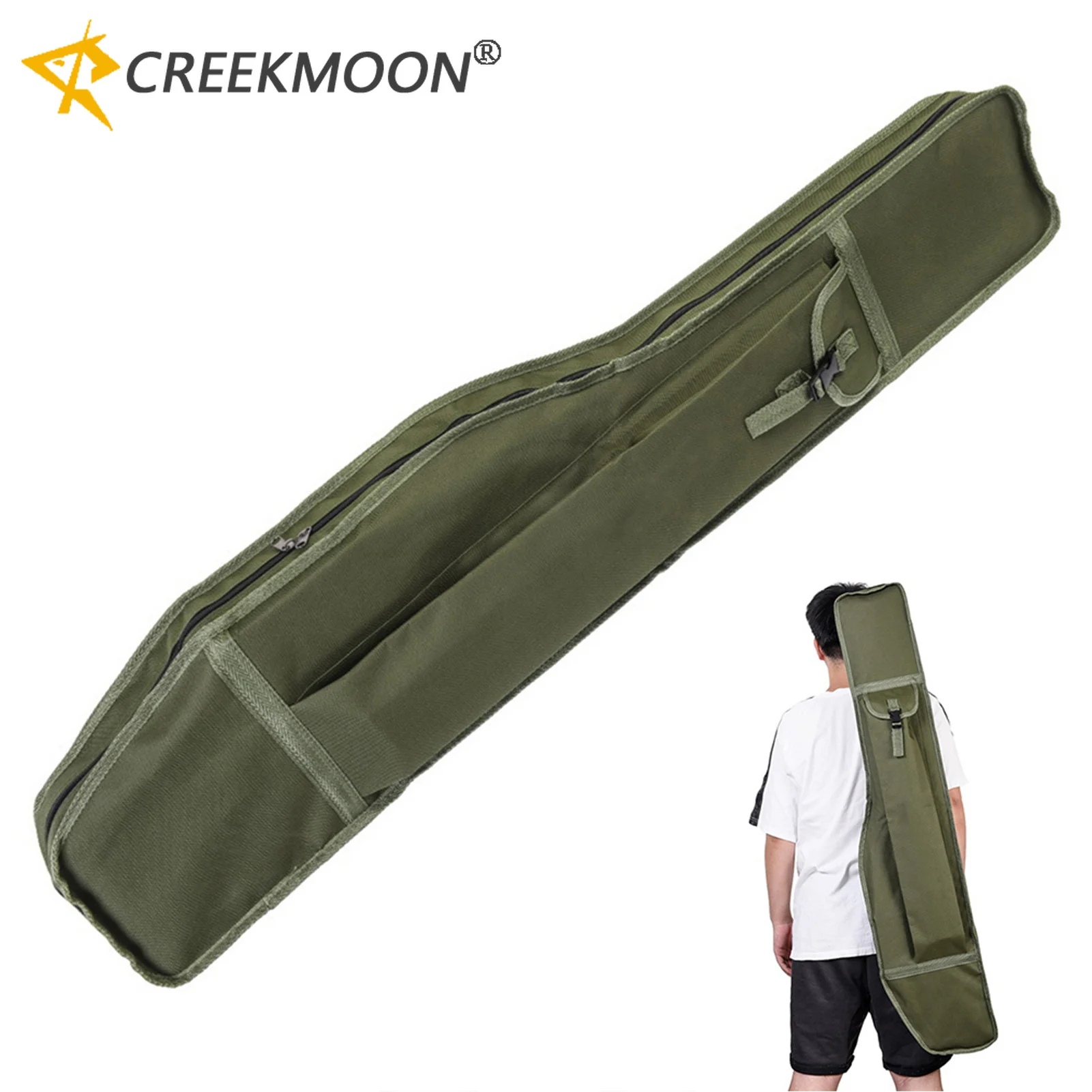 Funda para cañas plegable de viaje con correa y protección Oxford