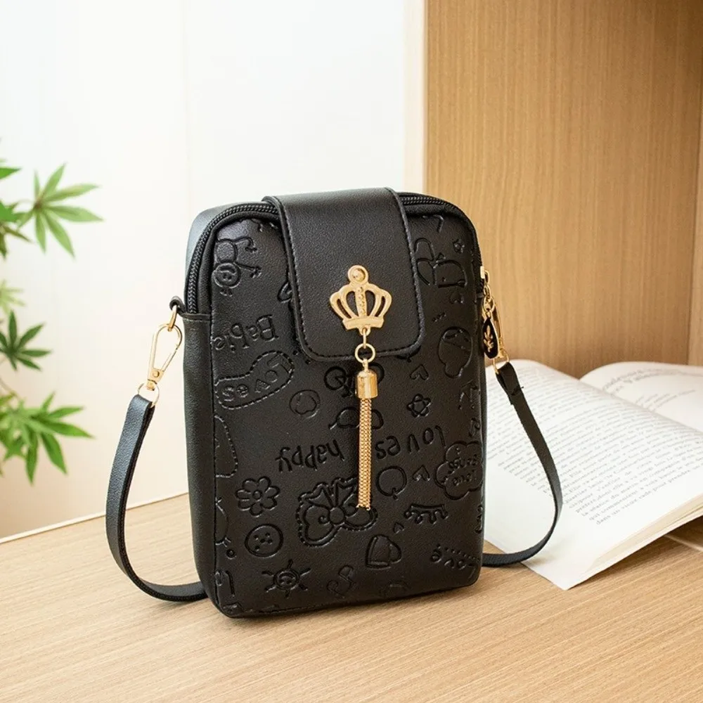Bolso bandolera mini casual con colgante y estampado para mujer - imagen 5